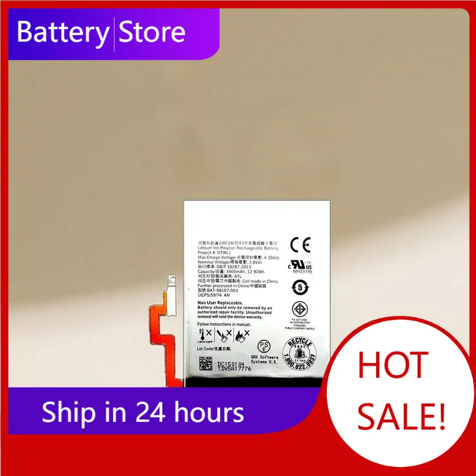 Phone Battery Replacement - Batería de Repuesto para Blackberry Passport