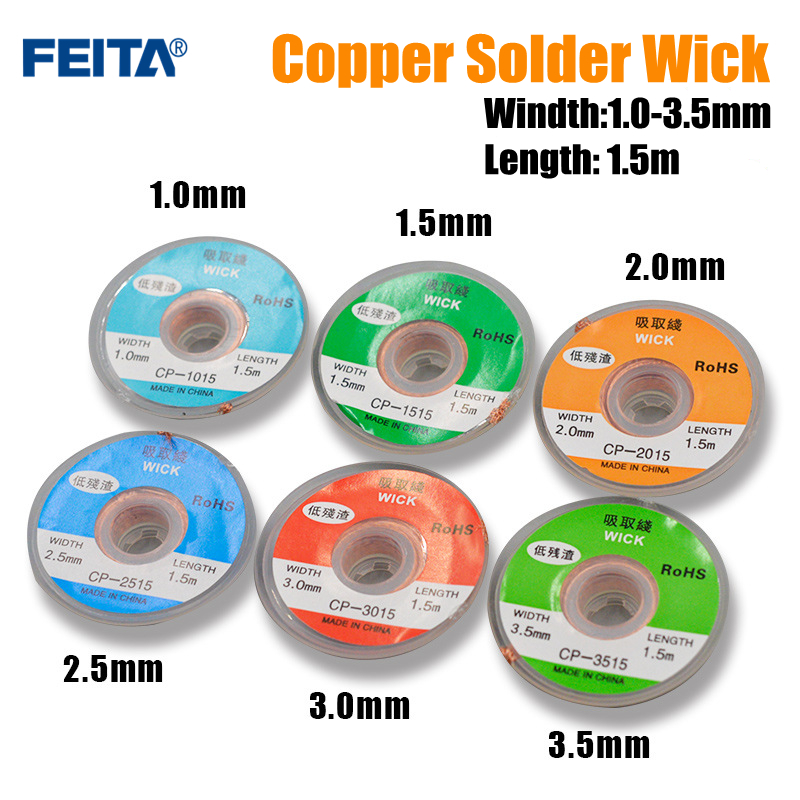Solder Wick Braid - Removedor de soldadura de malla trenzada