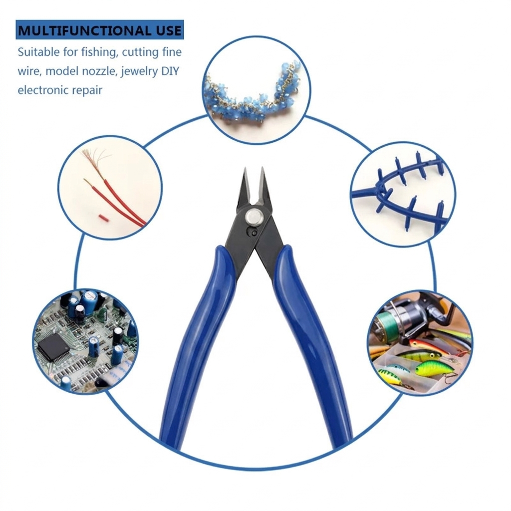 Electronics Repair Hobby - Alicates diagonales de acero al carbono,