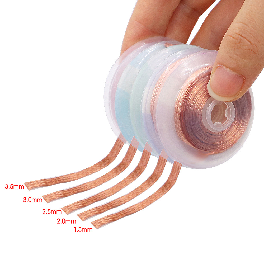 Solder Wick Braid - Alambres de plomo para trabajos electrónicos,