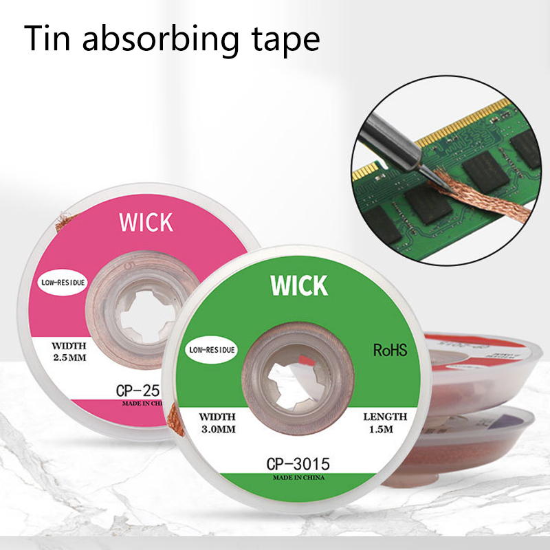 Solder Wick Braid - 1,5 M malla desoldadora trenzada removedor