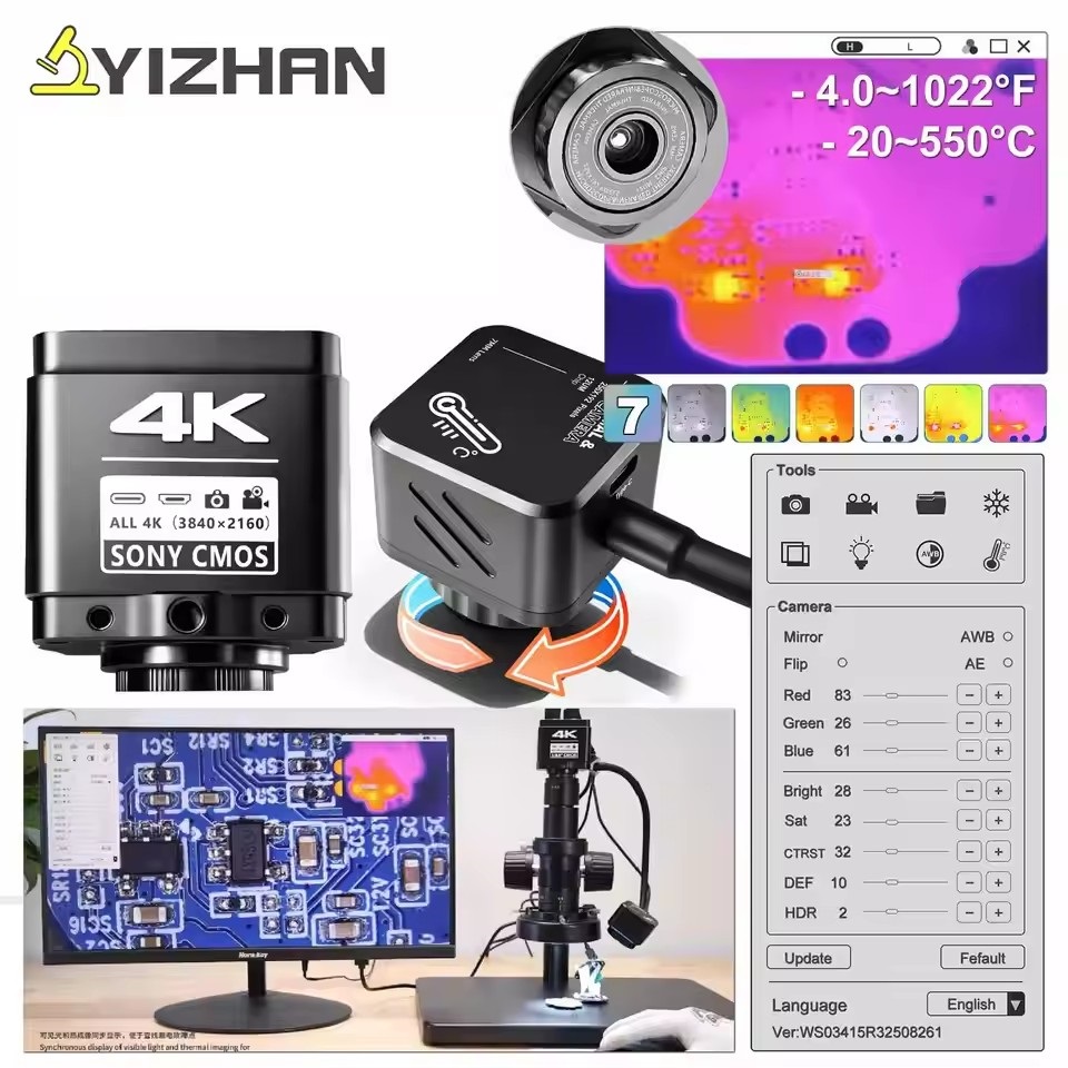 Electronics Repairing - Cámara de Microscopio para Soldadura Electrónica
