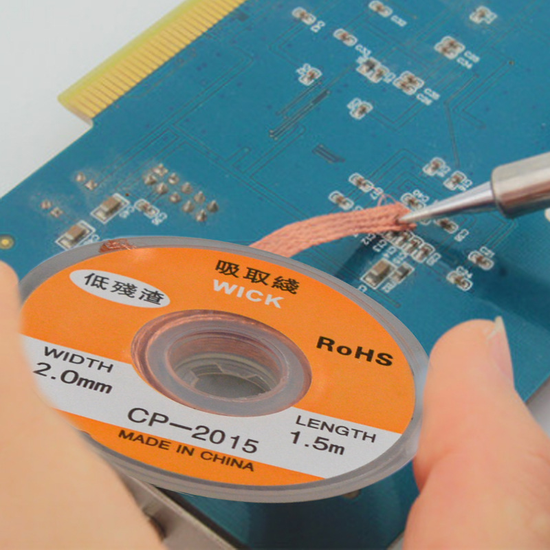 Removedor de soldadura de mall - Solder Wick Braid reseña y precio
